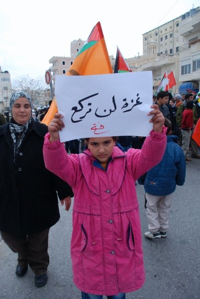 1.Bethlehem Child protests at 98 deaths from Israeli 'Holocaust' on Gaza.