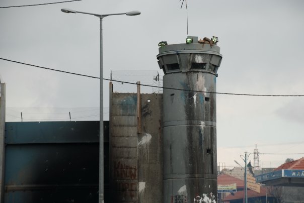 A watch tower at Bethlehem Check point