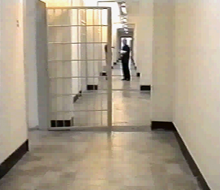 The notorious 'kickline' corridor inside Bolzaneto