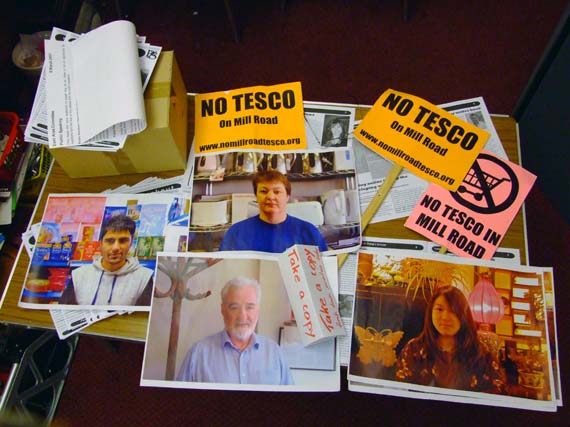 Some of the material used in the campaign.