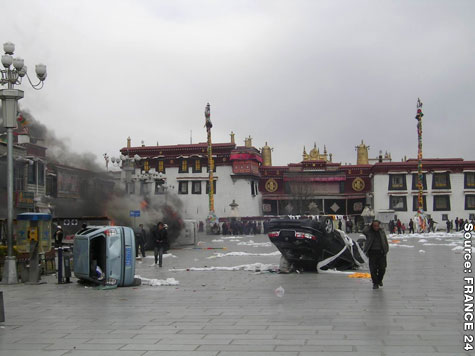 Protests which started on Monday 10 are still raging in the Tibetan capital of L