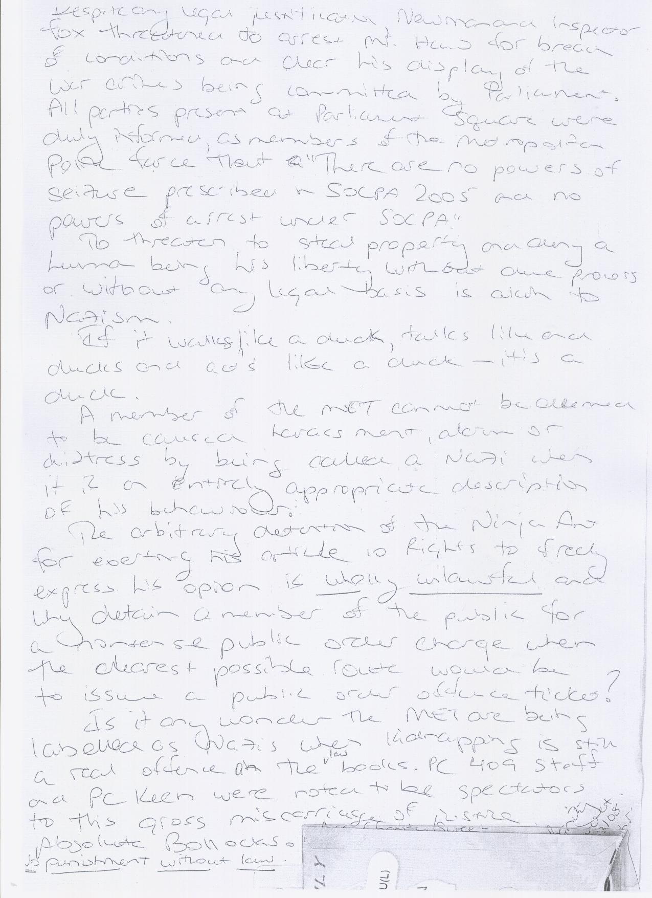 perverting the course of justice?