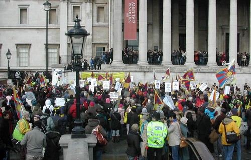 rally at Trafalgar Square