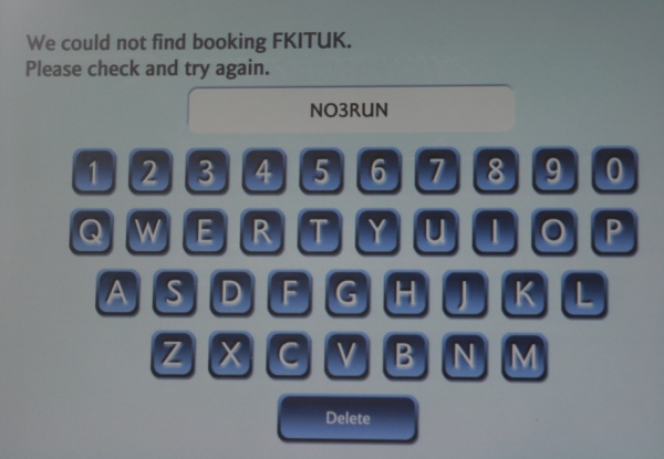 Subverting the check-in machines :)