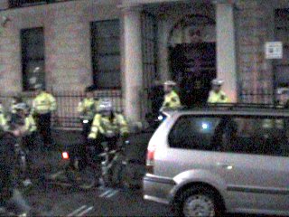 Police outside Chinese Embassy