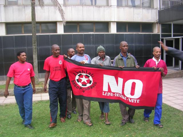 Five of the Kennedy 6 (Mondli Biko was still jailed when this picture was taken)