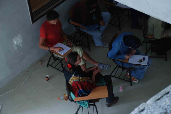 Students on Marda permaculture course