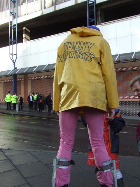 Supporter outside action