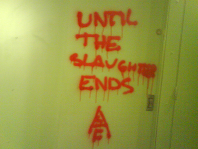 BUTCHERS MARKET STALLS GLUED (Norwich, UK)