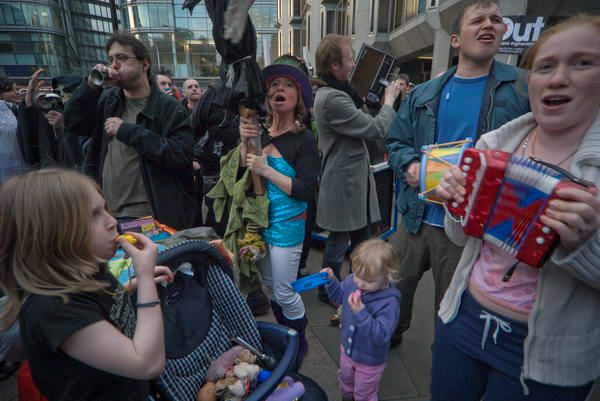 Making considerable noise