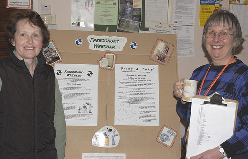 Glenys and Rosemary and our display board