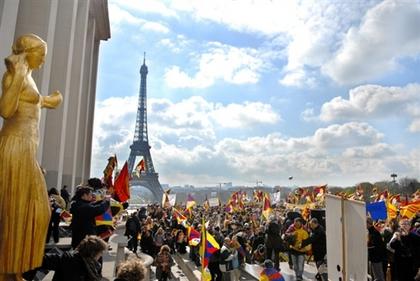 Pro-Tibet demo Paris
