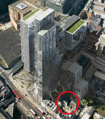 Artists impression of the new tower blocks