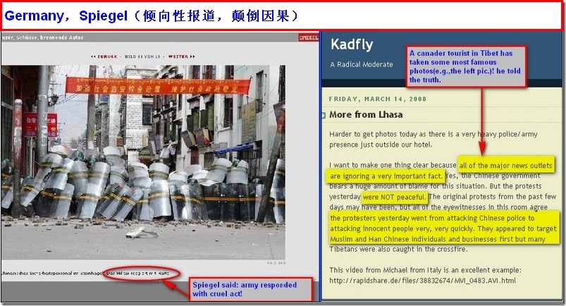 See what these famous international news medias reported in China Tibet violence