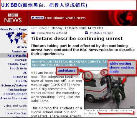 See what these famous international news medias reported in China Tibet violence