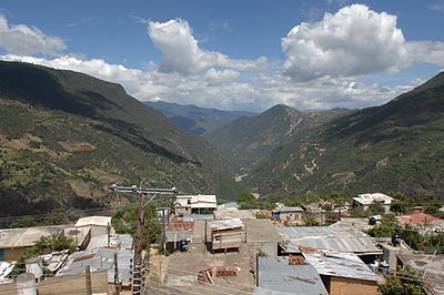 He explains the consequences of deforestation for the village of San Isidro.