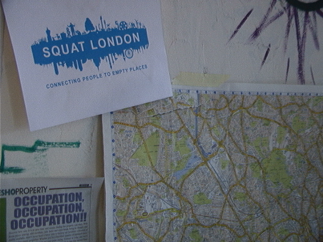 Map aids London Squatter
