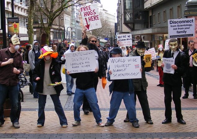 Protestors on New Street