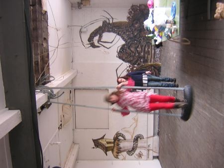 ... the exhibition space on the first floor ...