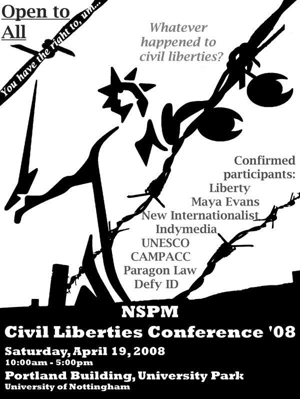 Civil Liberties Conference Poster