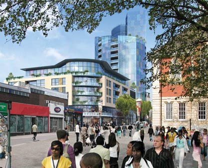 The arcade development site