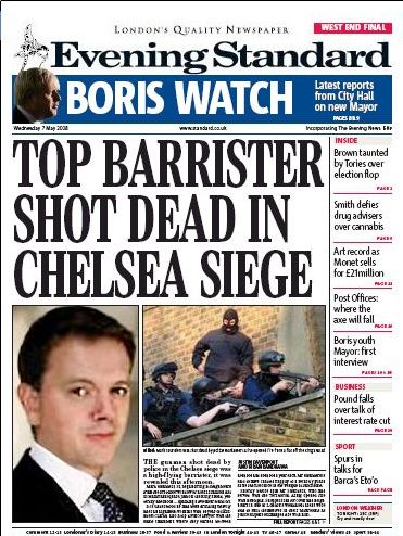 Evening Standard, 7 May 2008 (2nd edition)