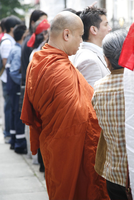 Burmese monks compassion for their peoples plight provide most aid in Burma
