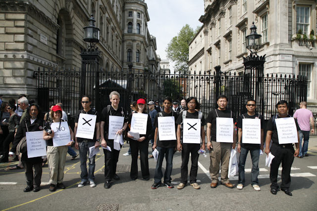 Outside Downing Street