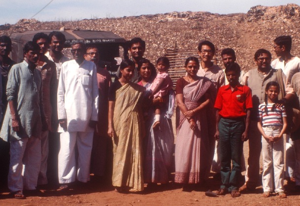 Dr. Binayak Sen (eighth from left) with CMSS and author