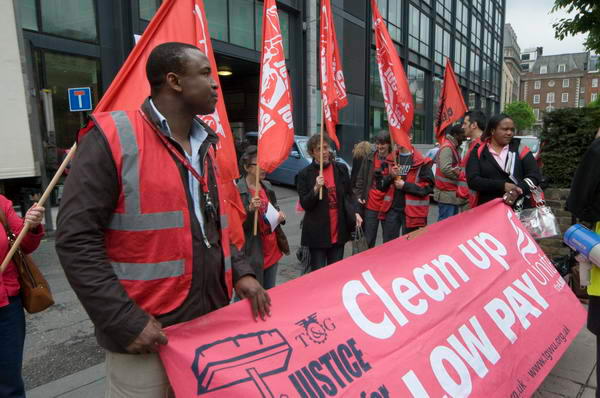 Justice for Cleaners Banner