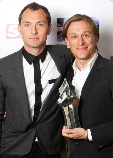 Top campaigner ... Jeremy Gilley with Jude Law