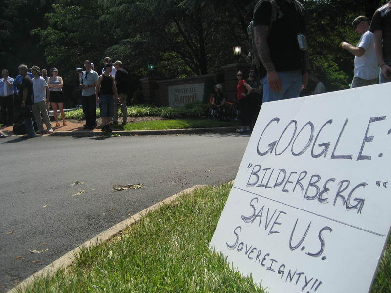 Outside the Westfields Marriott hotel this afternoon