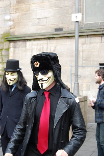 Anonymous protester