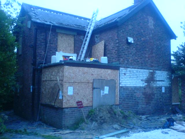 The occupied house - entry only via the roof