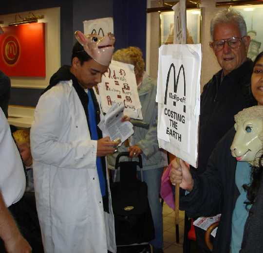 Expressing our view inside McDonalds