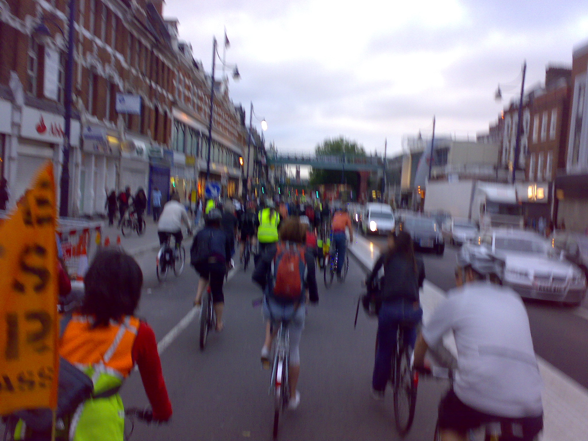 back towards the city