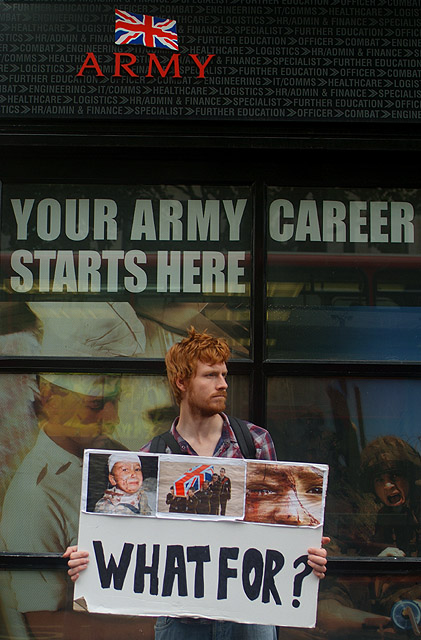 Union flag for the 'recruiters' and for the 'dead'.