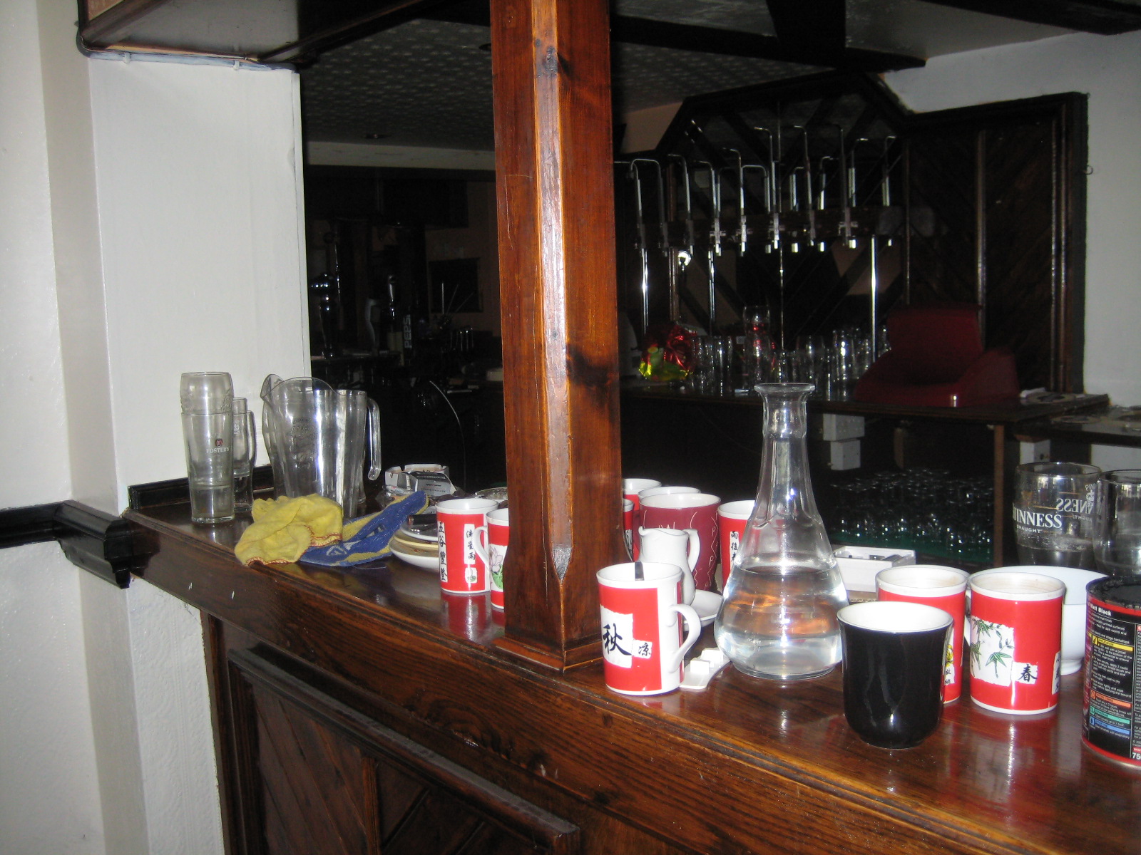 Some of the mess left by the previous occupants