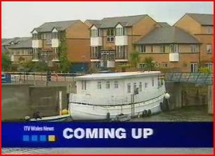 ITV Wales News Coming Up Flashback Trail of A Missing Houseboat
