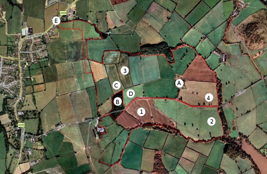 aerial map of the site