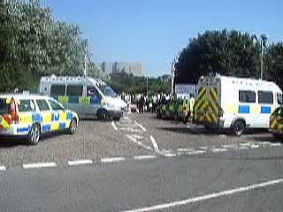 5 of us and how many police?