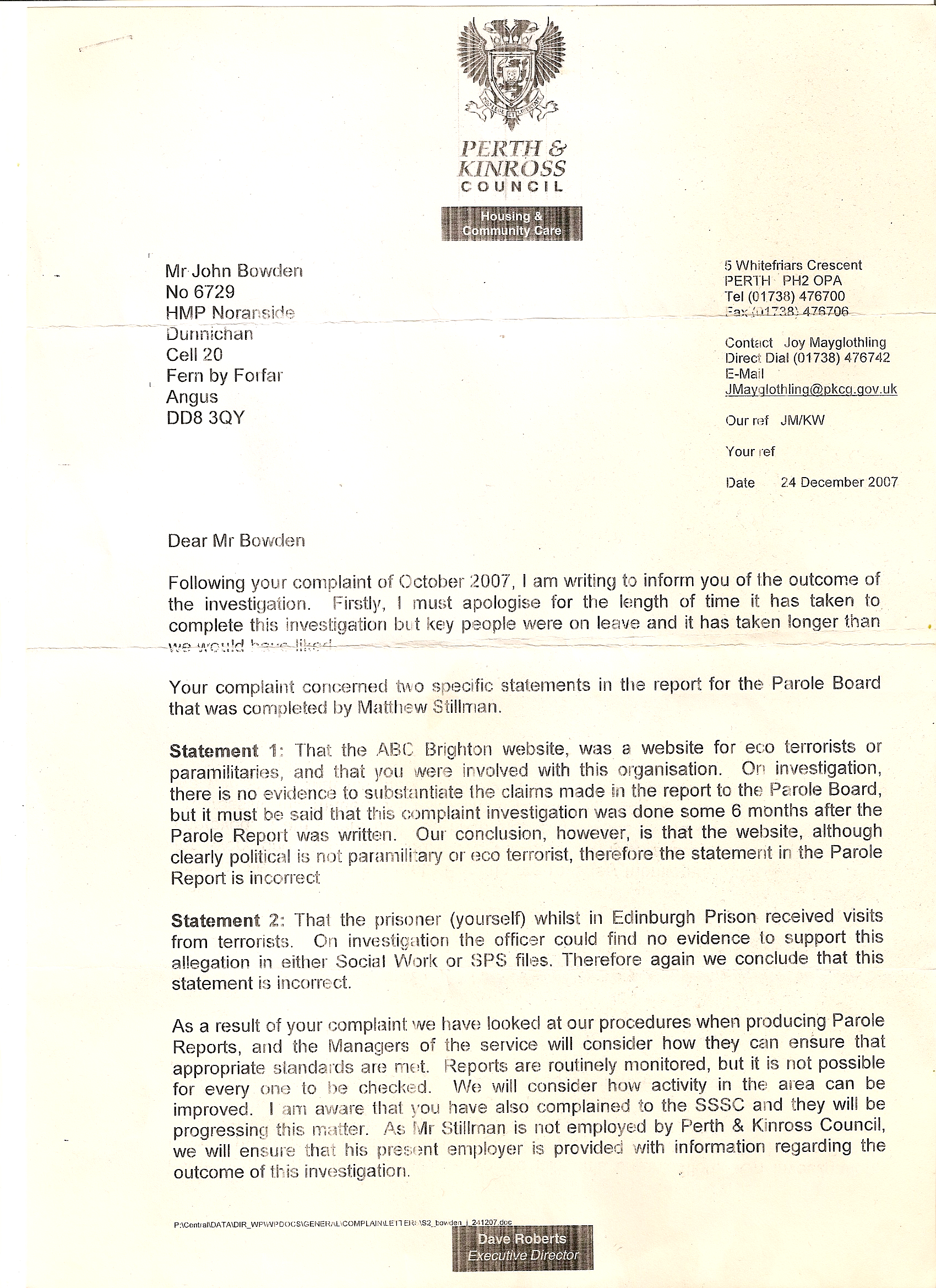 Johns individual legal redress