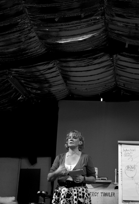 UK, London. Oval. Speaker at the evening discussion at the Synergy centre.