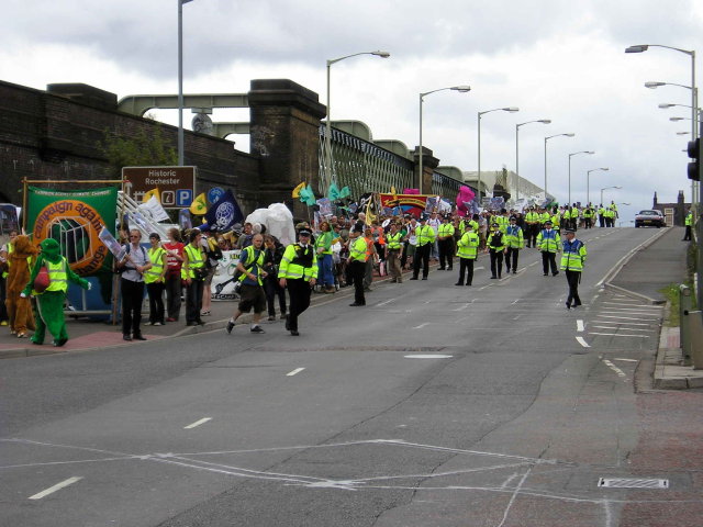 March over Rochester bridge