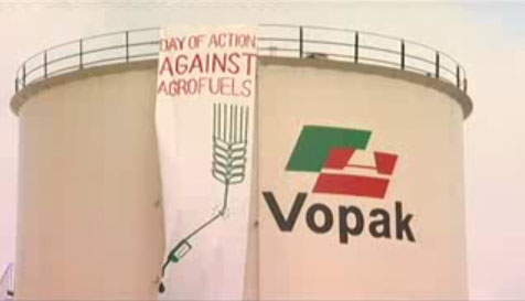 Agrofuels Day Of Action / Climate Camp Banner