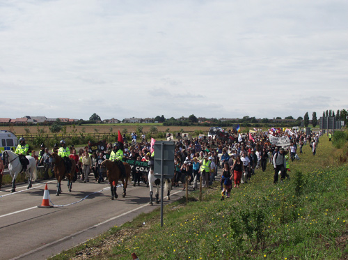 Marching along A228