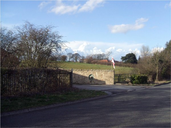 The Bungalow's gate from Codnor-Denby Lane
