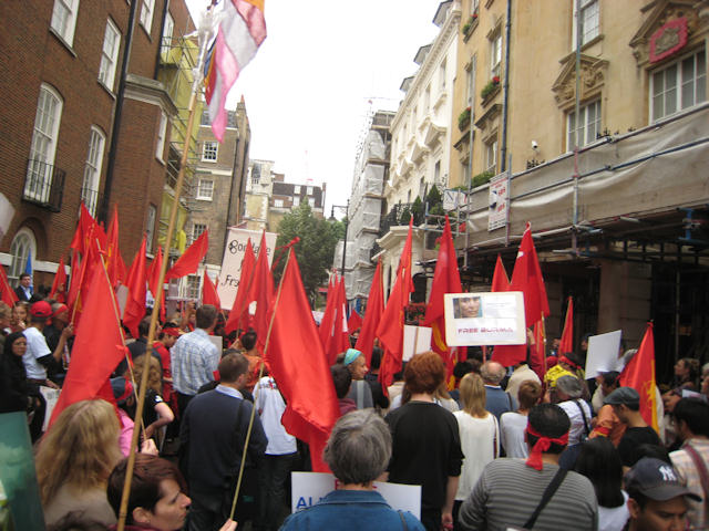 Protest at London Burmese Embassy