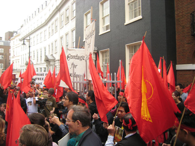 Protest at London Burmese Embassy