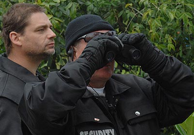 The binocular bootboys spot something out of place...